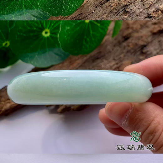 派瑞翡翠 翡翠手镯 糯种 飘花 商品图3