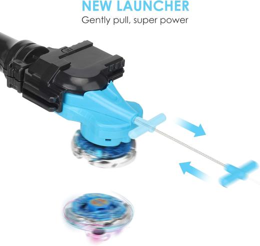 美国 Ruolan 战斗陀螺玩具套装 安全材质 精美礼盒 商品图4