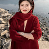 【特价不退换】【预售7天/长款】良木礼山羊绒大衣（围巾）(D11105) 商品缩略图9