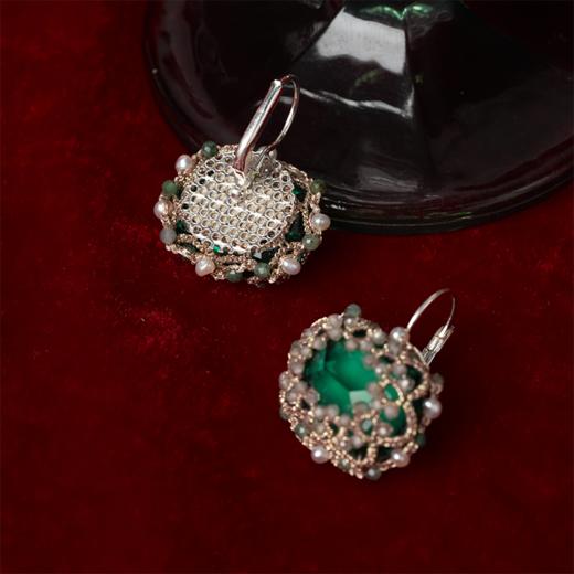 北京仓｜Lorina Balteanu-HEPBURN-绿蓝宝石 耳环［法国设计师］ 商品图4