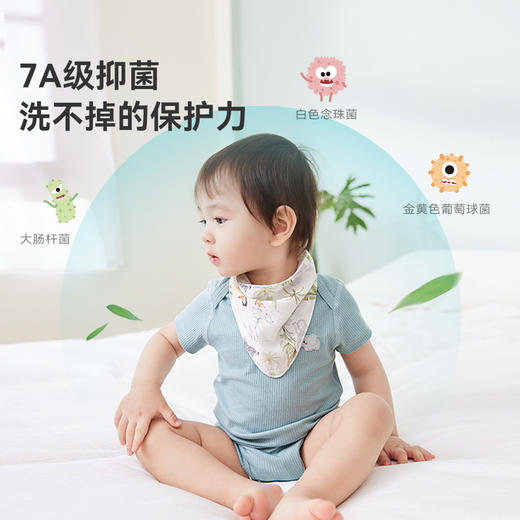 ibaby×outlast太空科技恒温竹棉抑菌隔汗巾/三角巾2条装 商品图8