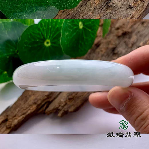 派瑞翡翠 翡翠手镯 糯种 飘花 商品图2