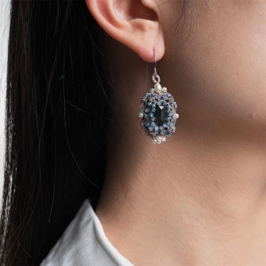 北京仓｜Lorina Balteanu-AUDREY-海蓝宝石 耳环［法国设计师］ 商品图1