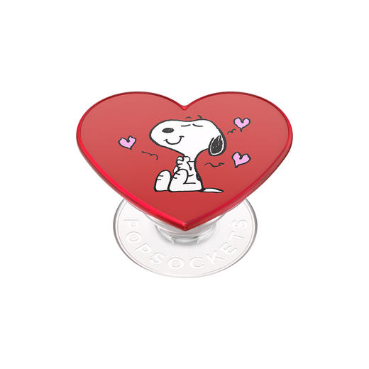 【史努比的情书】史努比的爱 POPGRIP泡泡骚手机粘贴式气囊支架 Popout异形系列 红色 Snoopy 爱心 商品图0