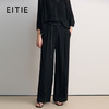 EITIE爱特爱时尚高腰系带直筒阔腿通勤长裤2026春新款8505213 商品缩略图0