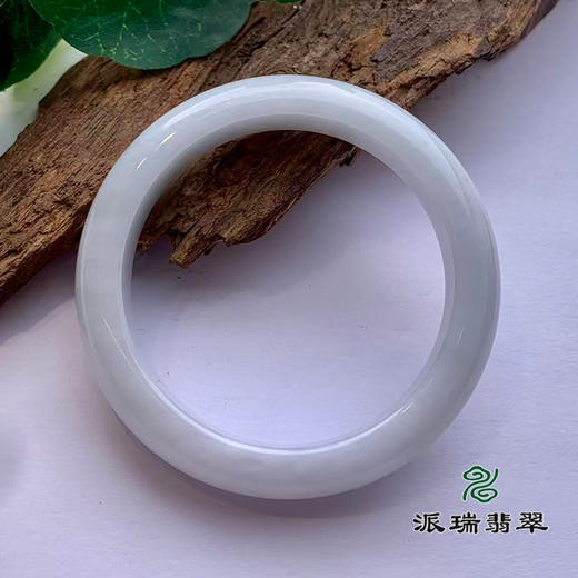 派瑞翡翠 翡翠手镯 糯种 白色 商品图1
