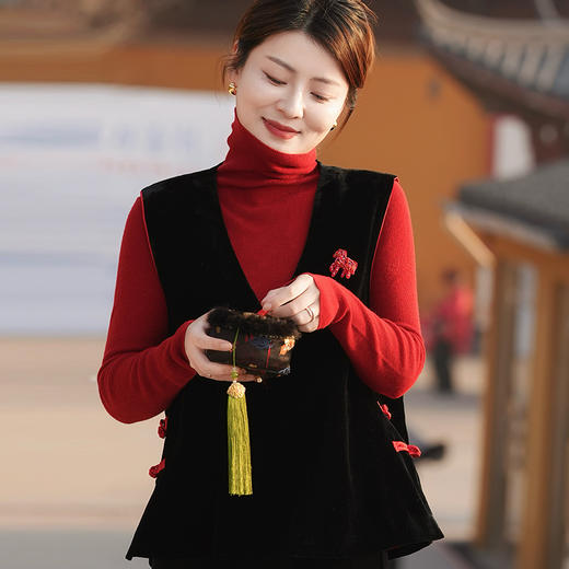 【不退不换】 【预售7天】良木礼国风马甲(1772) 商品图0