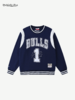 Mitchell&ness 公牛队罗斯退役纪念版 黑色/藏青色圆领卫衣 商品缩略图1