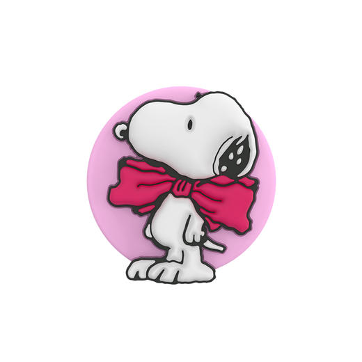 【史努比的情书】礼物史努比 POPGRIP泡泡骚手机粘贴式气囊支架 Popout异形系列 粉色 Snoopy 蝴蝶结 商品图2