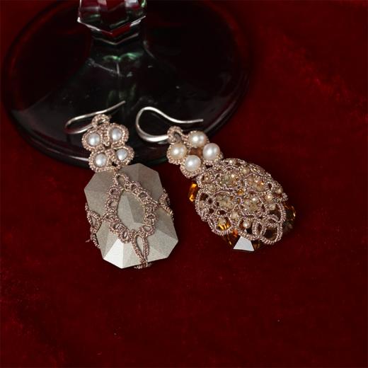 北京仓｜Lorina Balteanu-Bari-天然锆石 珍珠 耳环［法国设计师］ 商品图6