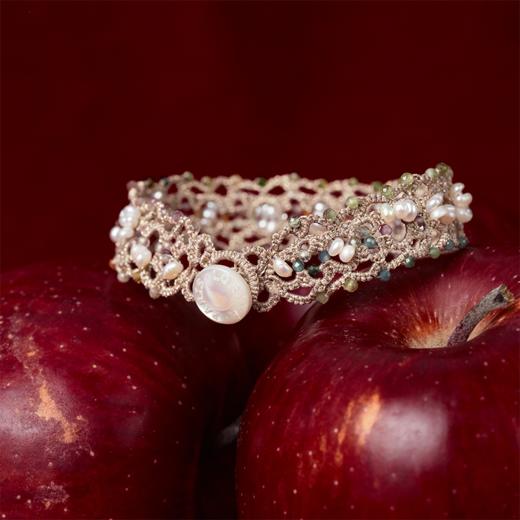 订购8周到｜Lorina Balteanu-ZELDA-碧玺 珍珠 手链［法国设计师］ 商品图5