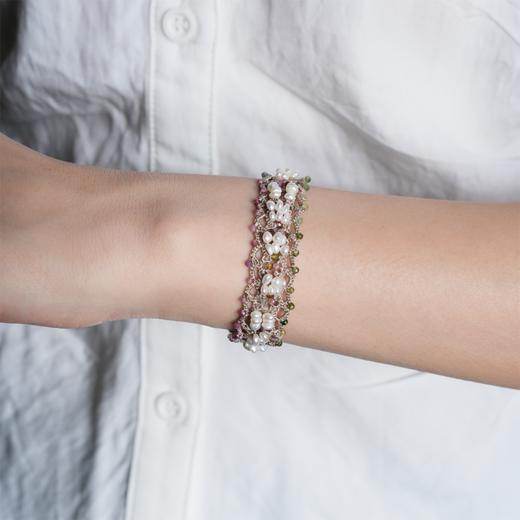 订购8周到｜Lorina Balteanu-ZELDA-碧玺 珍珠 手链［法国设计师］ 商品图1