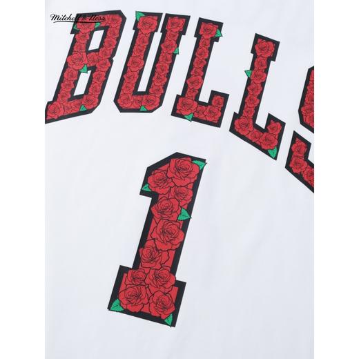 Mitchell&ness 公牛队罗斯退役纪念版 白色长袖T恤 商品图4