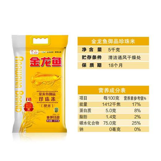 （1.20直播）金龙鱼御品珍珠米5KG 商品图3