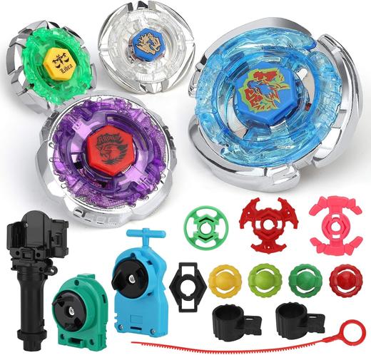 美国 Ruolan 战斗陀螺玩具套装 安全材质 精美礼盒 商品图1