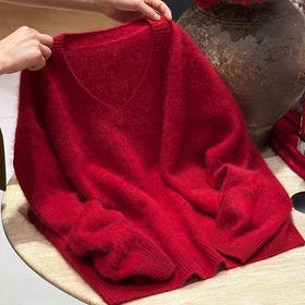 【预售7天】良木礼羊毛V领上衣（2451F）