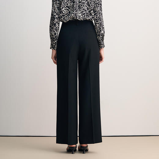 EITIE爱特爱简约直筒显瘦高腰百搭休闲裤2026春季新款8505210 商品图5