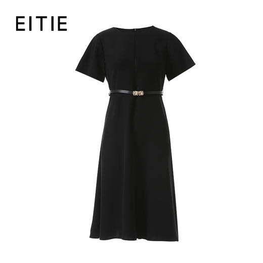 EITIE爱特爱时尚圆领显瘦舒适通勤连衣裙2026春季新款8507206 商品图5