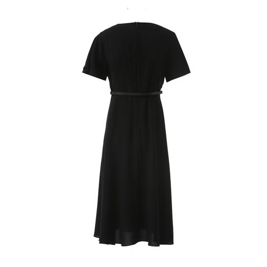 EITIE爱特爱大气圆领收腰舒适通勤连衣裙2026春季新款8507214 商品图1