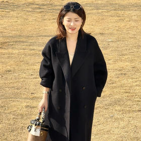 【特价不退换】【预售7天】良木礼山羊绒连帽大衣（D8204）