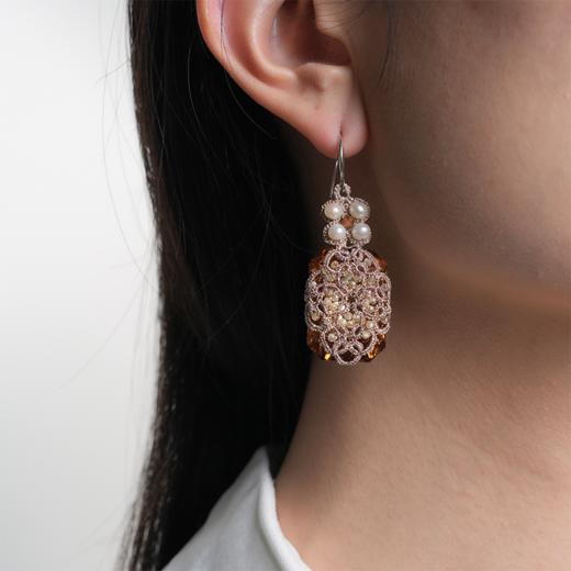 北京仓｜Lorina Balteanu-Bari-天然锆石 珍珠 耳环［法国设计师］ 商品图0