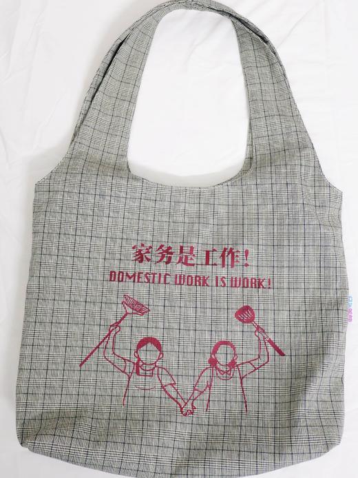 【绿色蔷薇】「家务是工作」帆布包 商品图1