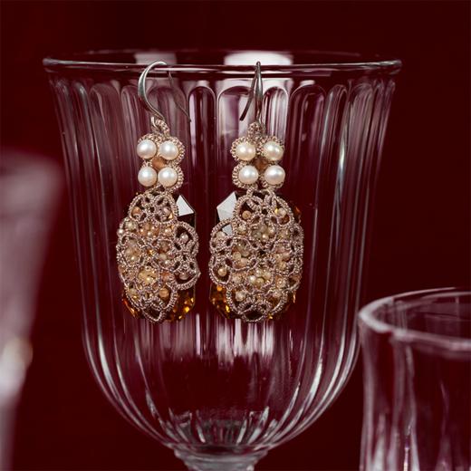 北京仓｜Lorina Balteanu-Bari-天然锆石 珍珠 耳环［法国设计师］ 商品图3