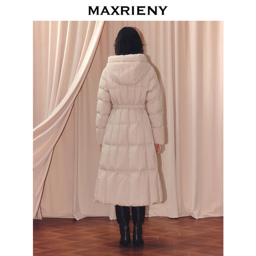 玛克门店发货：摩登复古收腰X型连帽羽绒服(货号:MF86DC501X10) 商品图2