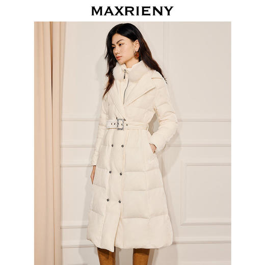 玛克门店发货：MAXRIENY气质感过膝长款羽绒服(货号:MF86DC513) 商品图1