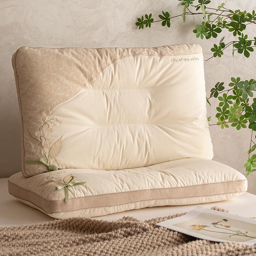 自然醒铃兰物语棉麻枕XK 商品图0