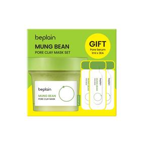 beplain 碧菲音 绿豆清洁泥膜套装（120ml+1ml*3）