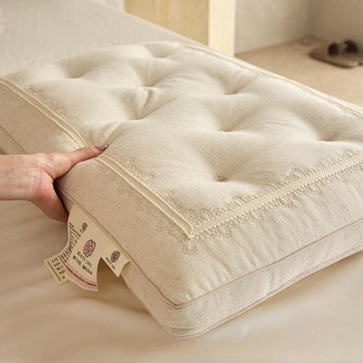 自然醒亚麻小香玫瑰枕XK 商品图13