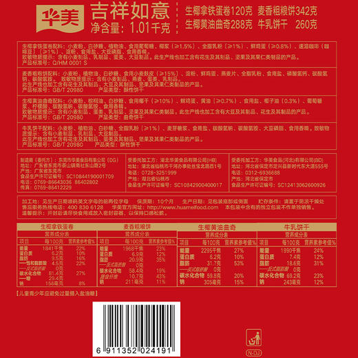 华美八方来财·吉祥如意【手挽罐】1010g 商品图1