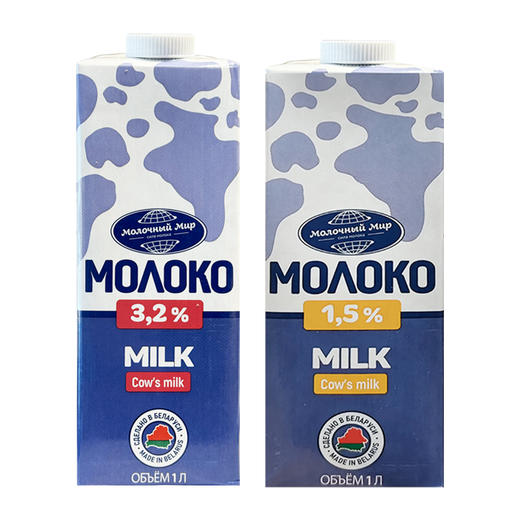 白俄罗斯进口 欧惠特纯牛奶1升/瓶 商品图5