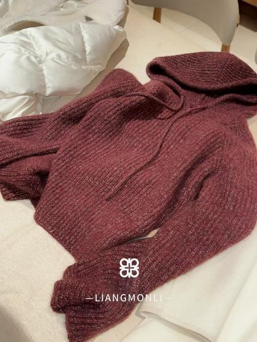 【特价不退换】【预售7天】良木礼连帽山羊绒上衣（1761F） 商品图0