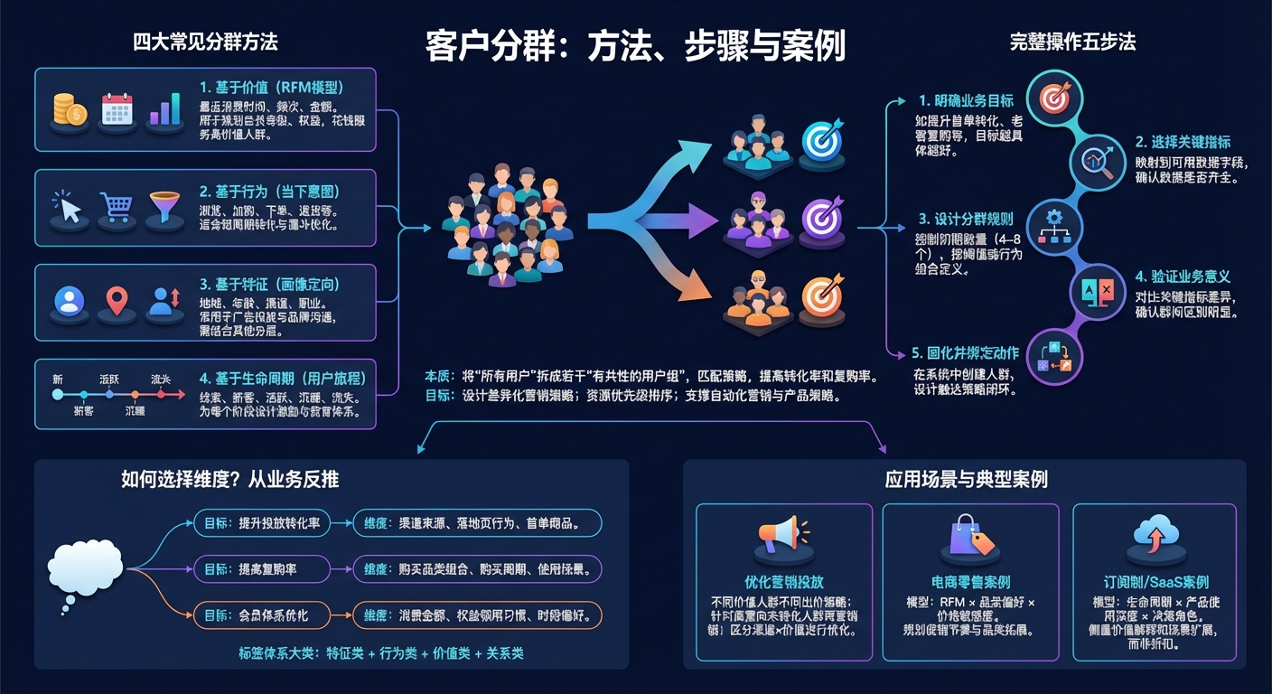 客户分群到底是什么？先搞清概念和目标