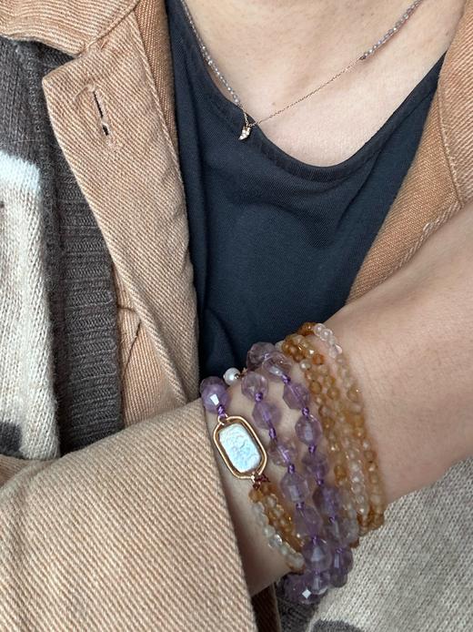 SpoiledBrat Jewelry紫水晶 渐变黄水晶长链/多层手链 商品图2