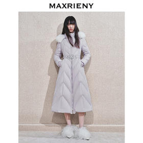 玛克门店发货：MAXRIENY亮片收腰羽绒服(货号:MC85DC764)
