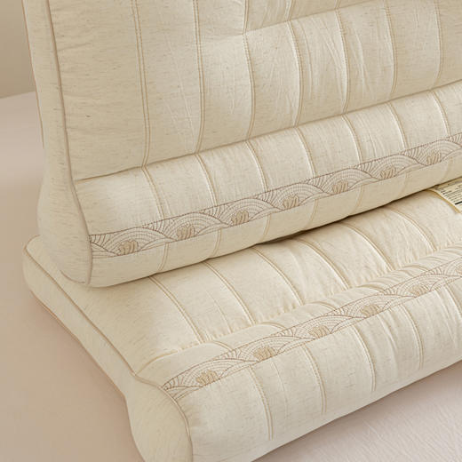 自然醒亚麻沉香乌木蚕丝牵引枕XK 商品图8