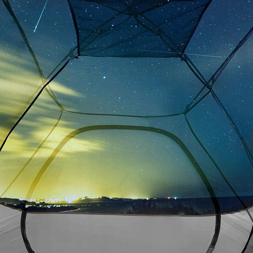 美国 Bessport 高品质双层帐篷 可容纳4人 防水通风 260*240*160cm 灰色 X002IUWFDV 商品图3