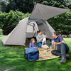 美国 Bessport 高品质双层帐篷 可容纳4人 防水通风 260*240*160cm 灰色 X002IUWFDV 商品缩略图4