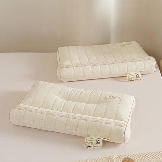 自然醒亚麻沉香乌木蚕丝牵引枕XK 商品图10