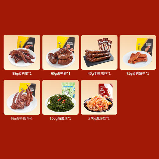 周黒鸭团圆鸭卤味礼盒755g【GY】 商品图3