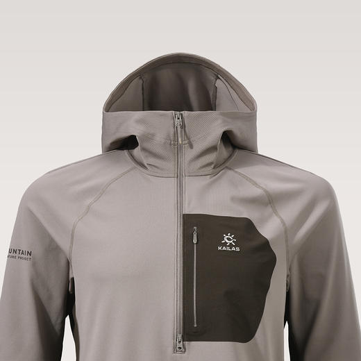 KAILAS凯乐石 男款连帽半开功能长袖T恤 KG2537108 商品图4