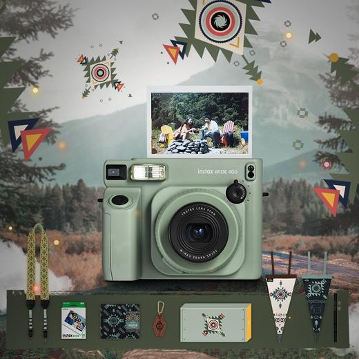 Fujifilm/富士 拍立得 Wide400 原野绿 旷野图腾套装 复古宽幅 商品图2