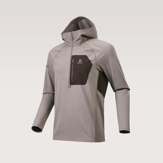 KAILAS凯乐石 男款连帽半开功能长袖T恤 KG2537108 商品图1