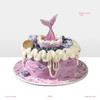 【紫罗兰花园】（鱼尾款）永恒的爱与美 0卡糖动物奶油蛋糕 商品缩略图0
