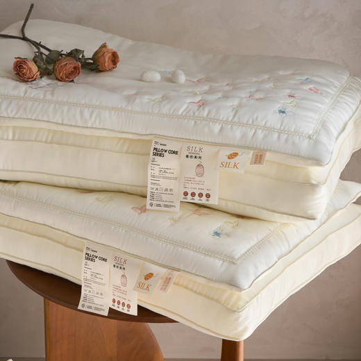 自然醒双层蝶梦蚕丝枕XK 商品图6