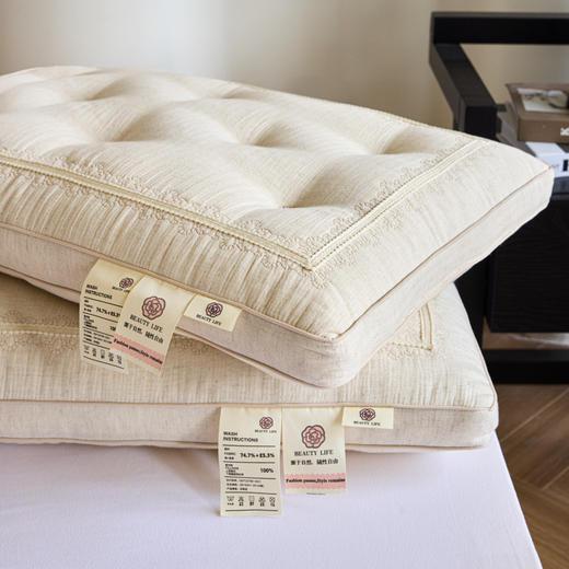 自然醒亚麻小香玫瑰枕XK 商品图5