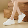 【牛皮革】西村名物2026年春季新款超轻厚底防滑显高舒适百搭小白鞋板鞋T26AM17781 商品缩略图1